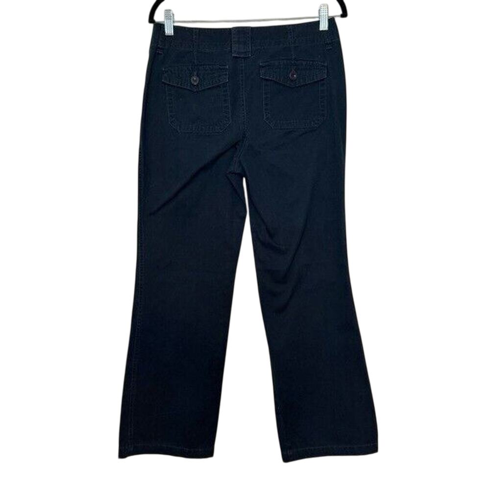 G.H Bass & Co Blue Women's Size 4 Pants Straight Leg Pockets Chinos 100% Cotton‎ - Picture 2 of 4
